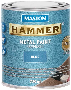 Maston metallimaali Hammer Vasaralakka sininen 750 ml - 1