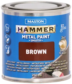 Maston metallimaali Hammer Sileä ruskea 250 ml - 1