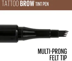 Maybelline New York Tattoo Brow Micropen Tint 120 Medium brown -kulmakynä 1ml - 3