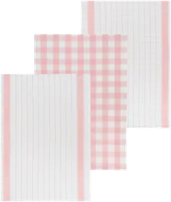 House keittiöpyyhe Bon Appetit 3-pack, pinkki-valkoinen - 1