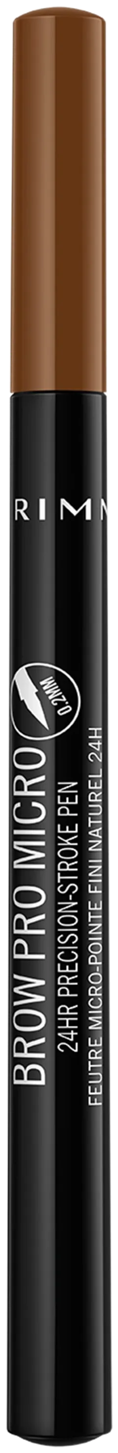 Rimmel Brow Pro 24HR Precision-Stroke kulmakynä 1 ml, 002 Honey Brown - 2
