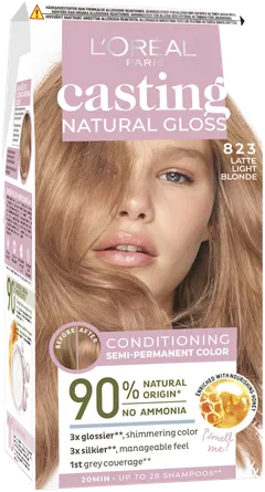 L'Oréal Paris Casting Natural Gloss 823 Light Blonde Vanille kevytväri 1kpl - 2