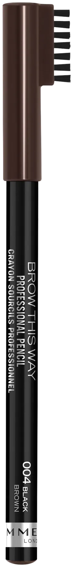 Rimmel 1,4g Professional Eyebrow Pencil 004 Black kulmakynä - 1
