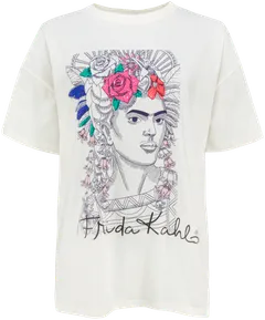 Frida Kahlo naisten t-paita - Off white - 1