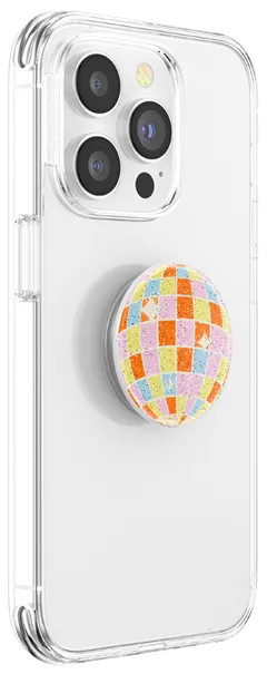 Popsockets puhelinpidike PopGrip Glitter Retro Disco - 5