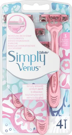 Gillette 4kpl Simply Venus3 varsiterä - 1