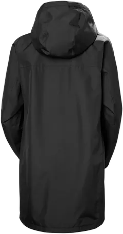 Helly Hansen naisten pitkä kuoritakki Active Ocean Bound Rain Coat 54075 - BLACK - 2