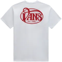 Vans miesten t-paita Oval script - WHITE - 2