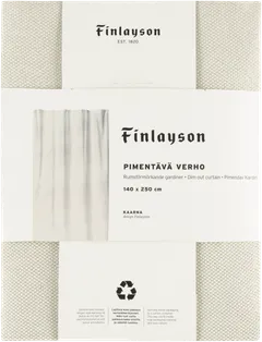 Finlayson osittain pimentävä verho Kaarna 140x250cm luonnon valkoinen - 2