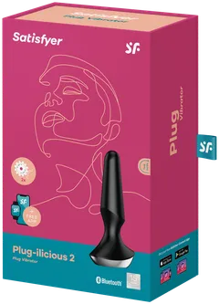 Satisfyer anaalivibraattori Plug-ilicious 2 App musta - 3