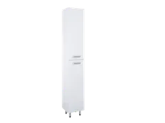 Puula sivukaappi valkoinen kahdella ovella - 1