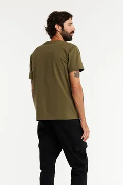 Finlayson miesten t-paita Sukukokous - Olive green - 4