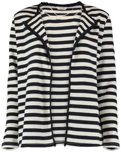 Zabaione naisten jakku Asami Lp-Po-351-0086 - navy stripes - 1