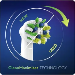 Oral-B CrossAction vaihtoharja CleanMaximiser -tekniikalla 4kpl - 4