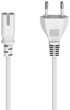 Hama Laitevirtajohto, CEE 7/16 (Type C/Euro plug) - 2-pin plug C7, 5,0 m, valkoinen - 1