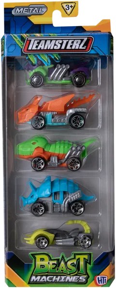Teamsterz pikkuajoneuvo Beast Machines 5-pack, erilaisia - 5