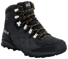 Jack Wolfskin miesten mid-vartinen ulkoilujalkine Refugio Texapore Mid - Pha/brly yel - 4