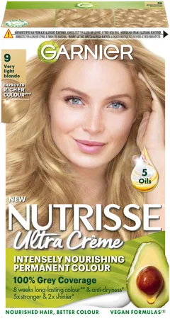 Garnier Nutrisse Ultra Creme 9.0 Very Light Blonde Kirkasvaalea kestoväri 1kpl - 2