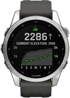 Garmin Fenix 7S hopea/harmaa multisport GPS kello - 3