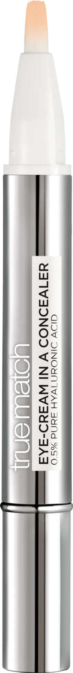 L'Oréal Paris True Match Eye-Cream in a Concealer 1-2D Ivory Beige peitevoide 2 ml - 1
