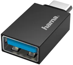 Hama USB-adapteri, USB-C uros - USB-A naaras, OTG, USB 3.2 Gen 1, 5 Gbit/s - 1
