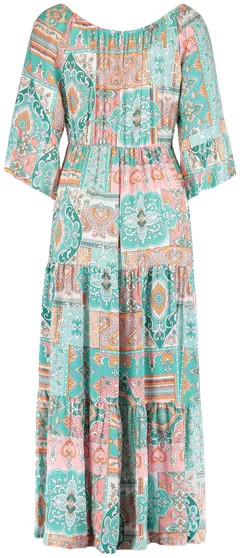 Zabaione naisten mekko Elise BK-157-021 - turquoise - 3