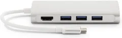 LMP USB-C mini Dock HDMI 3x USB 3.0 Ethernet SD/MicroSD USB-C charging Hopea - 1