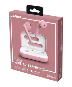 Trust nappikuulokkeet Bluetooth Primo Touch True wireless pinkki - 4