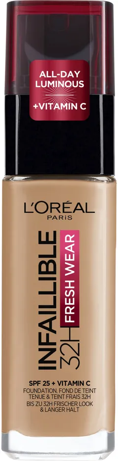 L'Oréal Paris Infaillible Fresh Wear 260 Golden Sun meikkivoide 30ml - 1