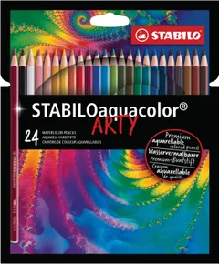 Akvarellipuuväri Stabilo Aquacolor 24-värin sarja - 1