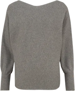 Tex naisten ribbineulepusero I970203 - Grey - 1