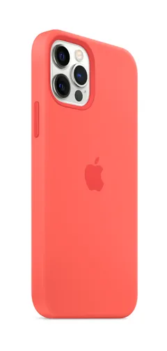 APPLE iPhone 12/12 Pro silikonikuori MagSafe yhteensopivuudella, pink citrus - 1
