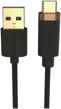 Duracell Punottu kaapeli USB-A / USB-C 1m musta - 2