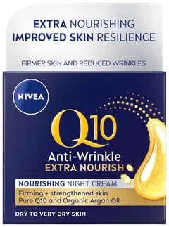 NIVEA 50ml Q10 Anti-Wrinkle Extra Nourish Night Cream -yövoide - 1