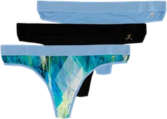 Danskin naisten string-alushousut 210D082417 3-pack - AOP - 1