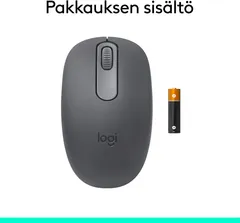 LOGITECH M196 Bluetooth Mouse - Graphite - 3