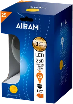 Airam LED 2,5W globe-125 filamentti E27 250lm 2700K - 2