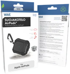 Wave Rugged Suojakotelo, Apple AirPods Pro (2022), Musta - 3
