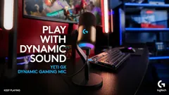 LOGITECH Yeti GX Dynamic RGB Gaming Mic with LIGHTSYNC - musta - 3