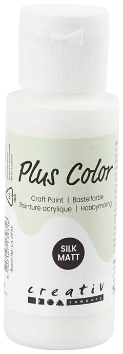 Plus Color askartelumaali 60 ml valkoinen - 1