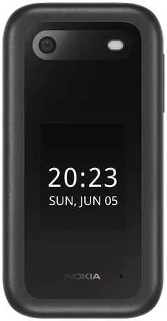 Nokia 2660 musta puhelin + teline - 1