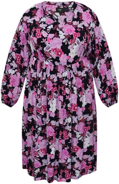 NOW Curvy naisten mekko 111315, D-mitoitus - Multicolour - 1