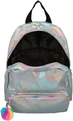 Reppu Silver Matt Metallic Rainbow etutaskulla - 2