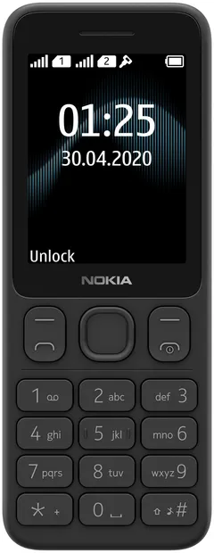 Nokia 125  peruspuhelin musta - 3
