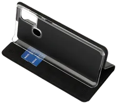 Wave Book Case, Samsung Galaxy A21s, Musta - 5