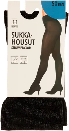 House naisten juhlasukkahousut DSHH282403 - BLACK - 1