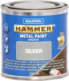 Maston metallimaali Hammer Sileä hopea 250 ml - 1