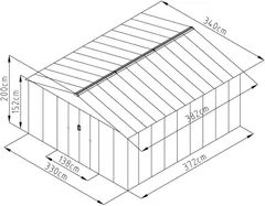 Fornorth pihavarasto, 12.99m2 - 7