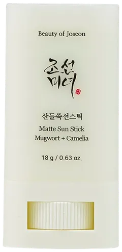 Beauty of Joseon Matte Sun Stick : Mugwort + Camellia Aurinkopuikko - 1