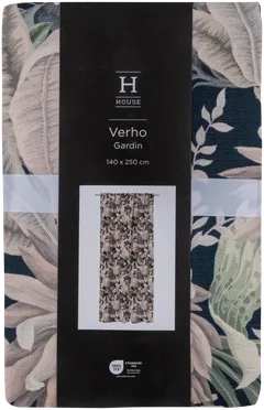 House verho Sable flowers 140x250 cm, beige/musta - 3